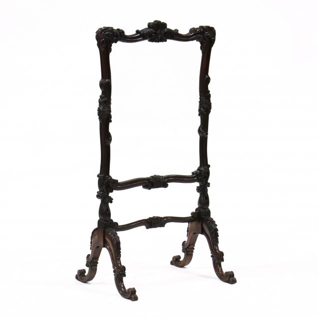 rococo-revival-carved-rosewood-fire-screen
