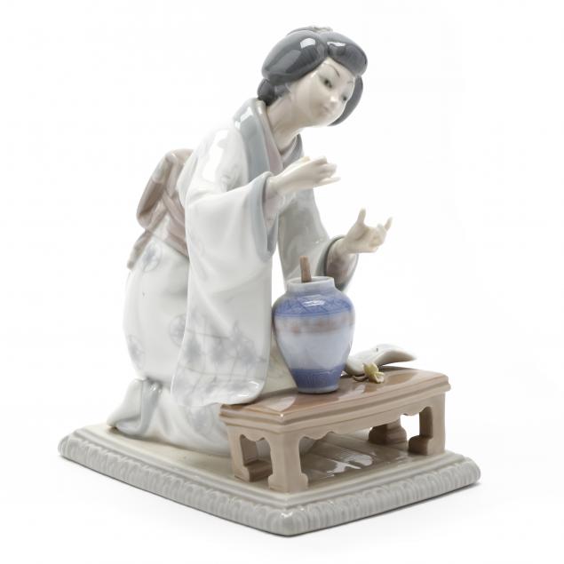 lladro-figure-of-a-young-geisha