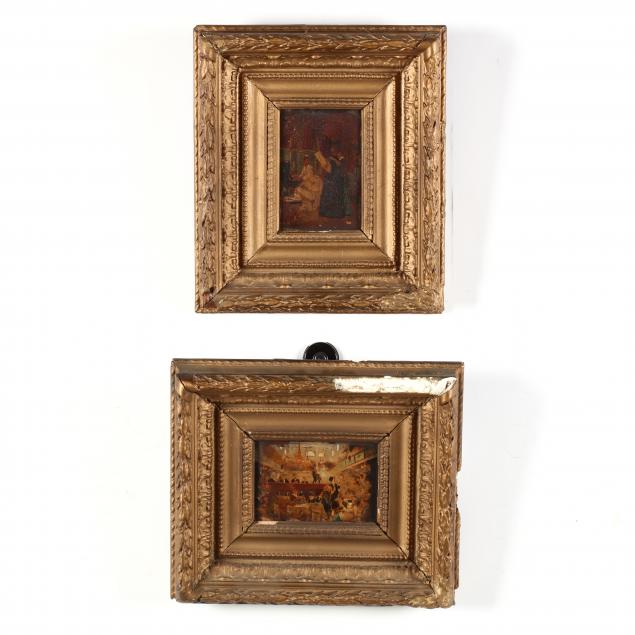 english-or-french-school-two-antique-diminutive-scenes