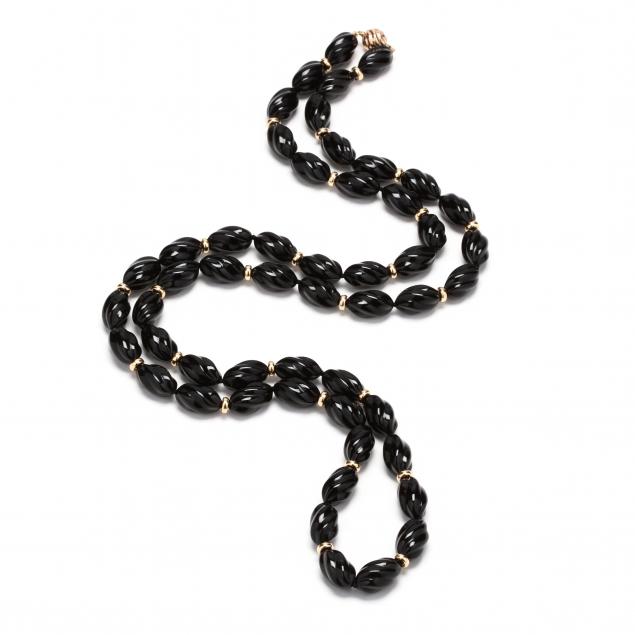 14kt-gold-and-onyx-bead-necklace