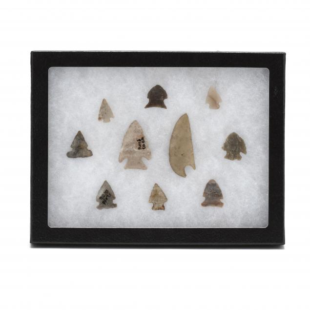 group-of-ten-projectile-points