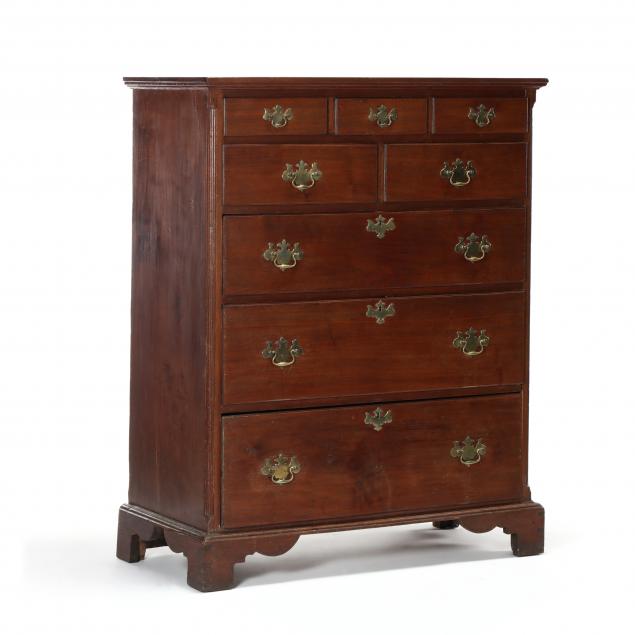 north-carolina-chippendale-semi-tall-walnut-chest-of-drawers