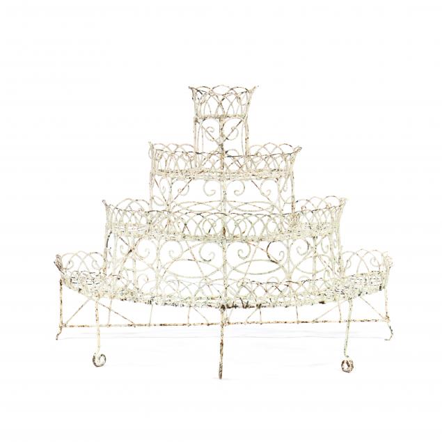 victorian-wire-work-demilune-flower-stand