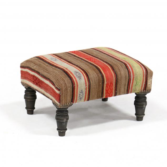 killim-upholstered-foot-stool