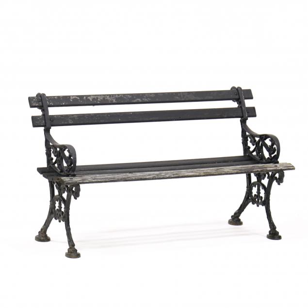 vintage-iron-and-wood-park-bench