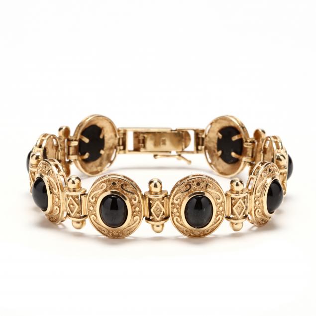 14kt-gold-and-onyx-bracelet