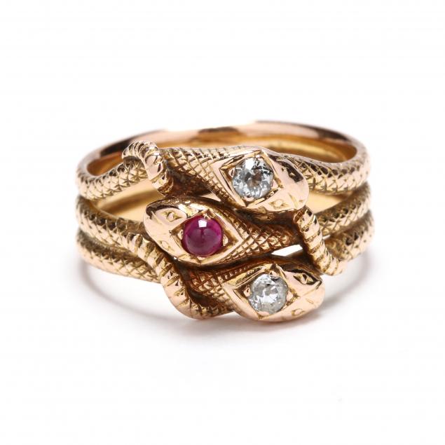 gold-diamond-and-ruby-serpent-ring