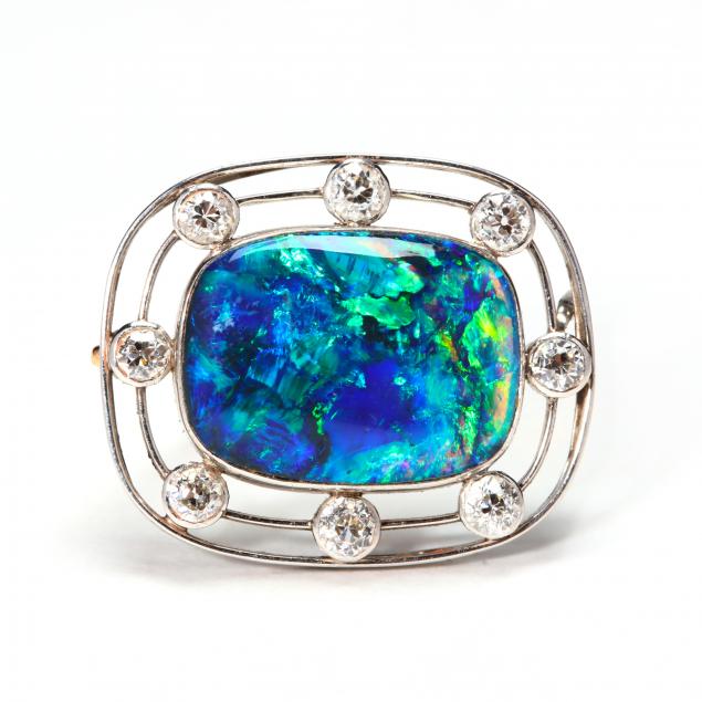 vintage-platinum-opal-and-diamond-brooch