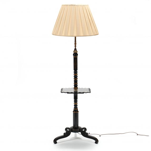 classical-style-black-lacquer-floor-lamp
