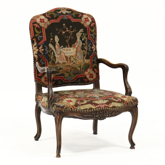 vintage-italian-carved-walnut-armchair