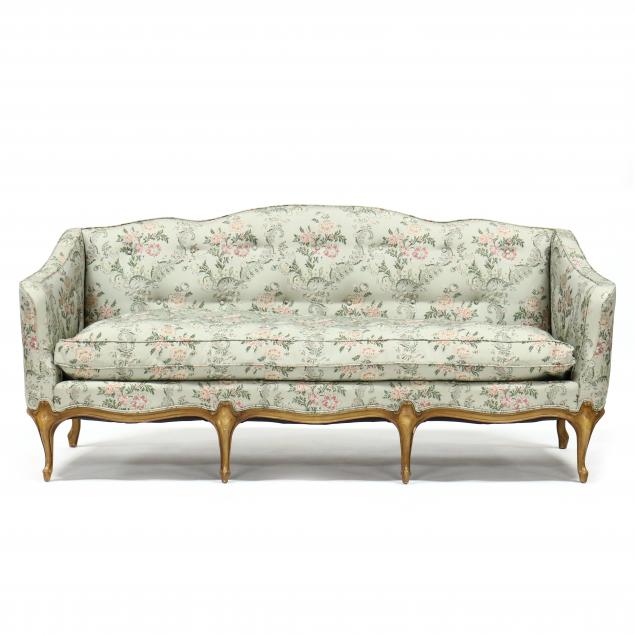 richard-wheelwright-inc-french-provincial-style-silk-upholstered-sofa