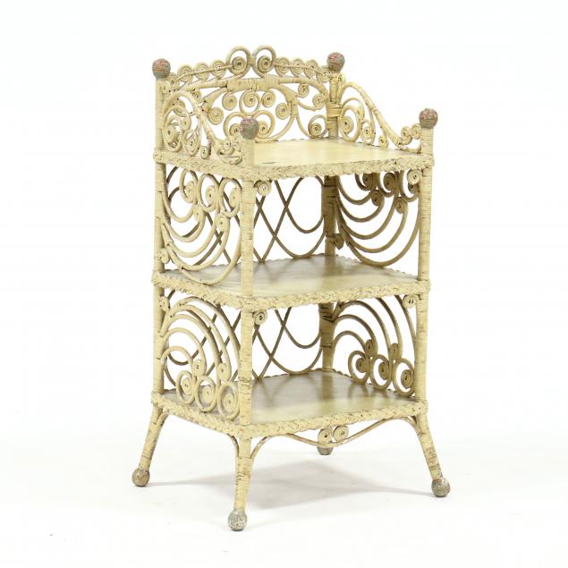antique-painted-wicker-three-tiered-stand