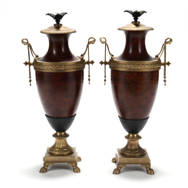 pair-of-classical-style-painted-metal-urns