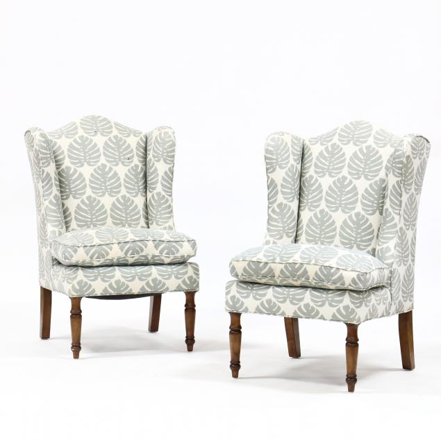 drexel-heritage-pair-of-contemporary-wing-back-chairs