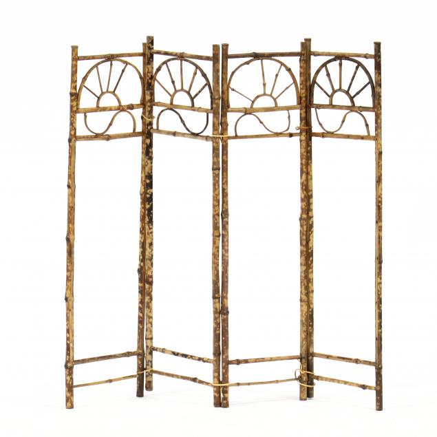 antique-burnt-bamboo-diminutive-folding-screen