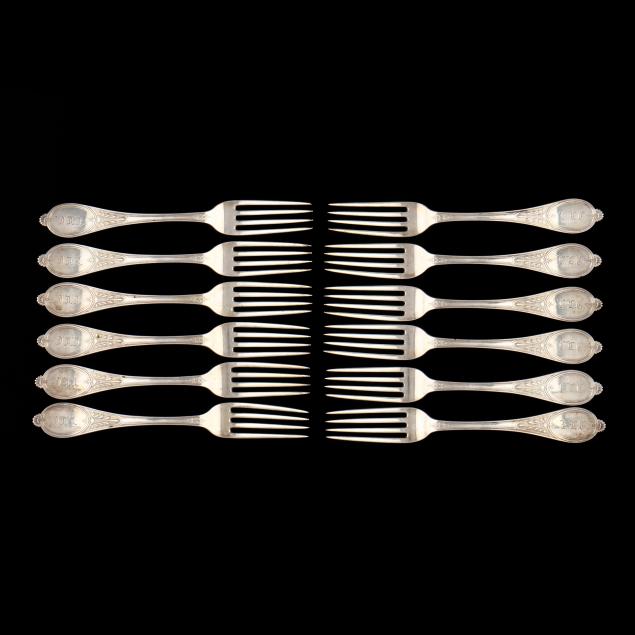 set-of-12-john-polhamus-honeysuckle-sterling-silver-forks