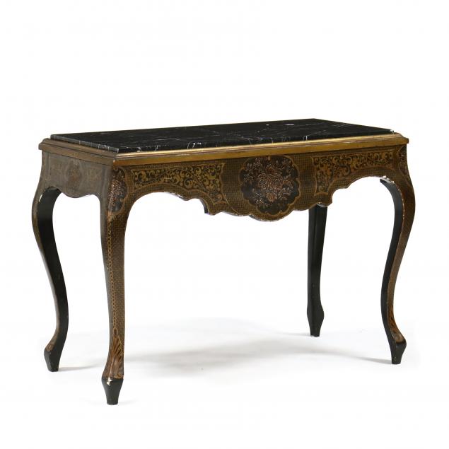 vintage-chinoiserie-marble-top-console-table