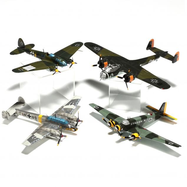 models-of-four-wwii-german-luftwaffe-aircraft