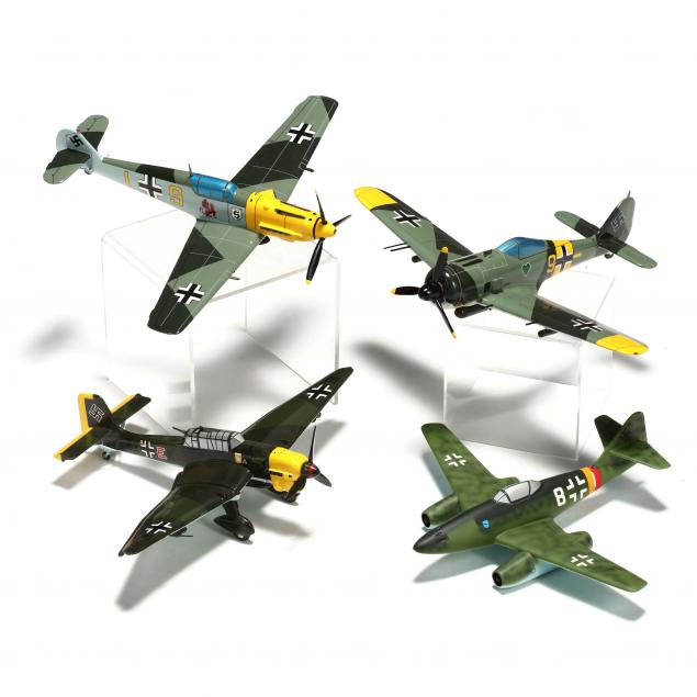 models-of-four-wwii-german-luftwaffe-aircraft