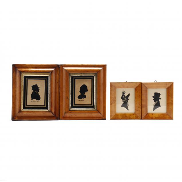two-pairs-of-antique-style-silhouettes