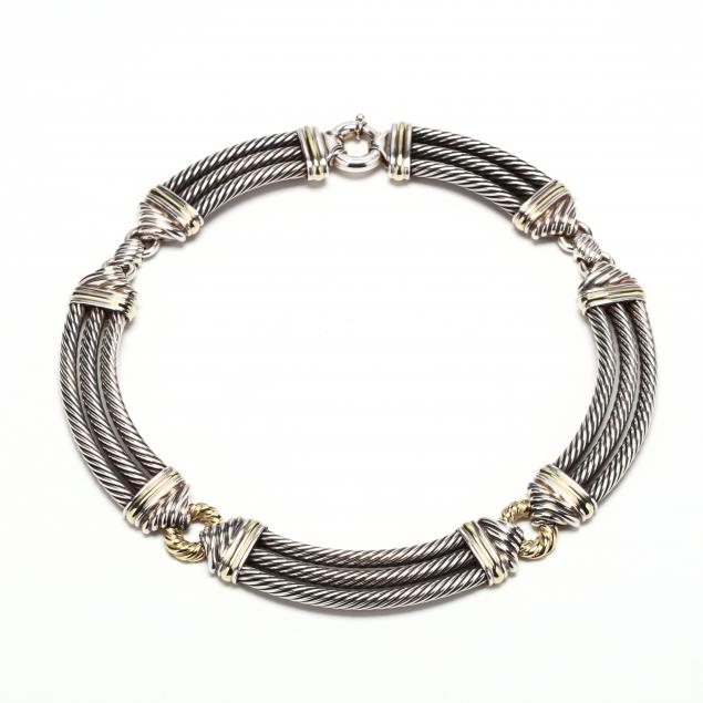 sterling-silver-and-14kt-gold-choker-david-yurman