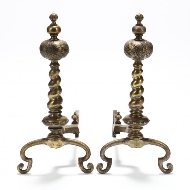 pair-of-continental-brass-andirons