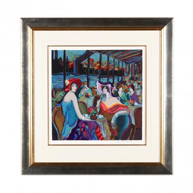 isaac-maimon-french-israeli-born-1951-evening-cafe-scene