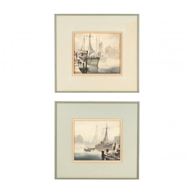 john-cuthbert-hare-american-1908-1978-pair-of-harbor-waterscapes