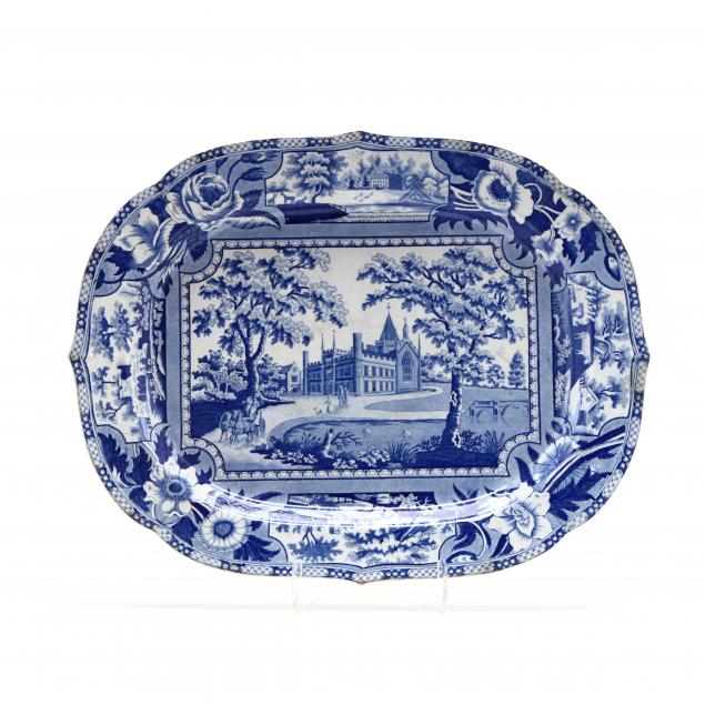19th-century-blue-transferware-platter