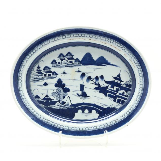 a-chinese-oval-blue-and-white-canton-platter