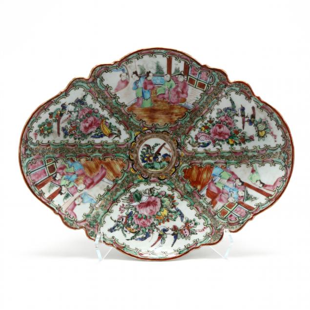 chinese-export-rose-mandarin-footed-shaped-serving-dish