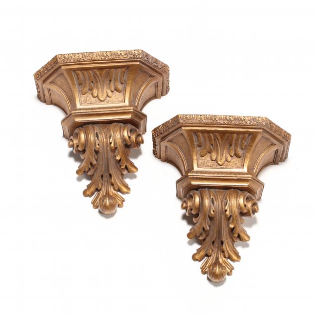 pair-of-classical-style-gilt-wall-brackets