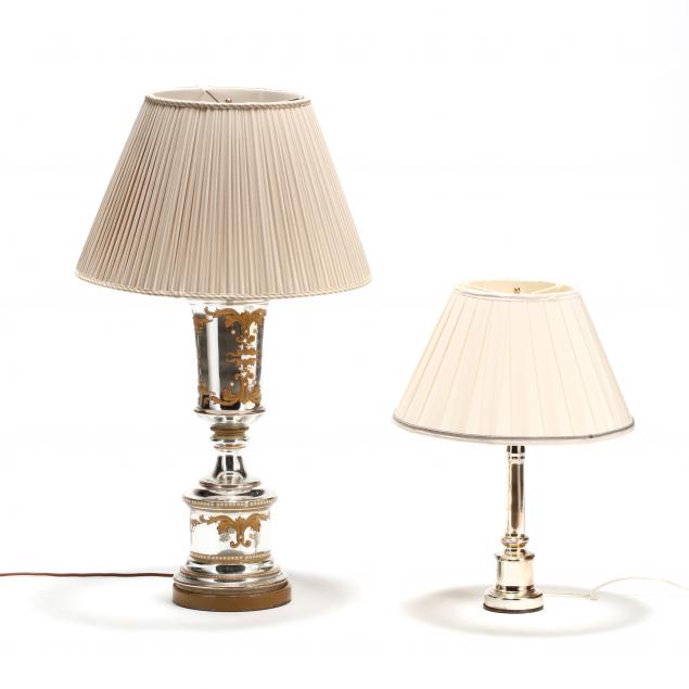 two-mercury-glass-table-lamps