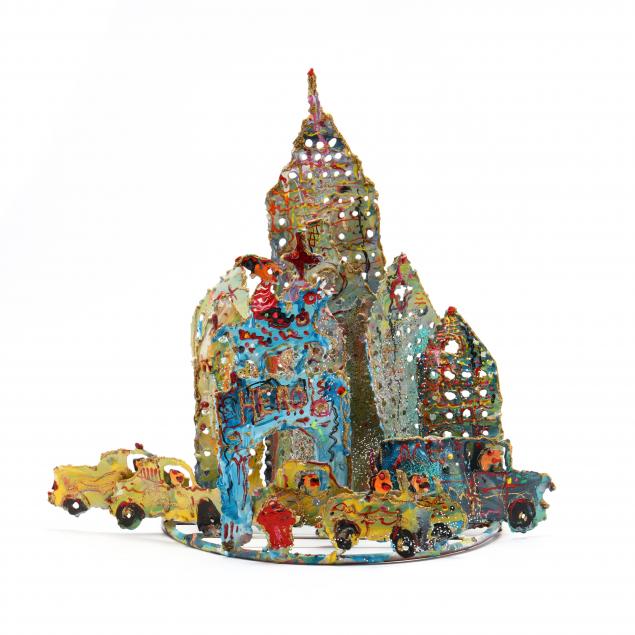 folk-art-painted-metal-sculpture-of-new-york-city