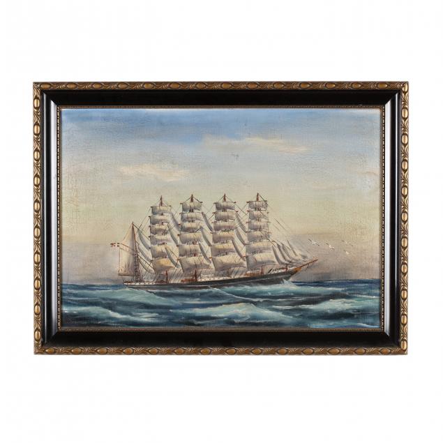vintage-maritime-painting-of-a-clipper-ship