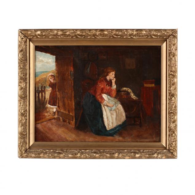 a-victorian-genre-painting-of-a-mother-child
