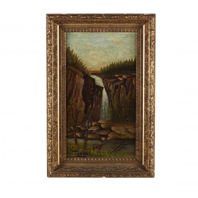 an-antique-american-school-landscape-with-waterfall
