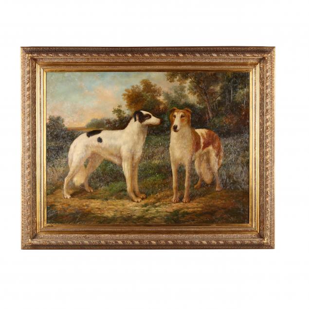 contemporary-decorative-painting-of-two-sight-hounds