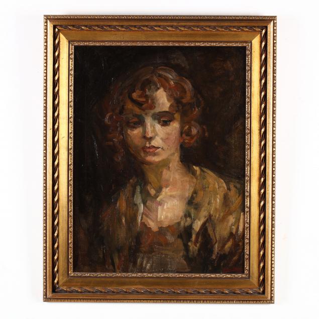aksel-morch-denmark-1883-1960-portrait-of-a-woman