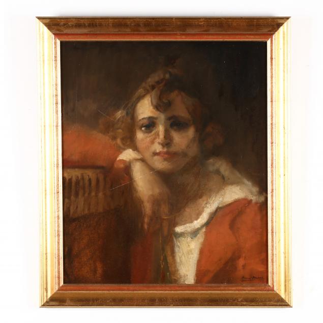 aksel-morch-denmark-1883-1960-portrait-of-a-woman