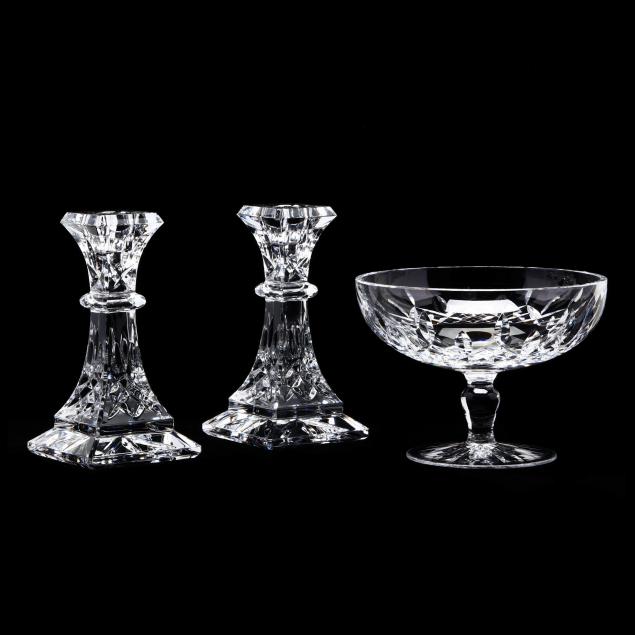 three-waterford-lismore-crystal-table-accessories