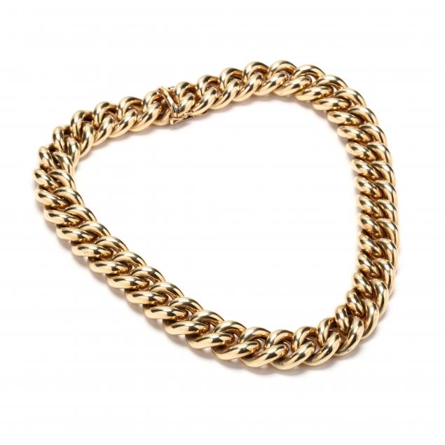 14kt-gold-link-necklace-austria