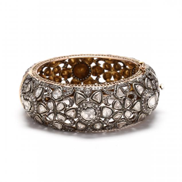 silver-topped-gold-and-diamond-mogul-style-bracelet