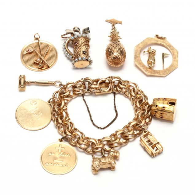 gold-charm-bracelet-and-charms