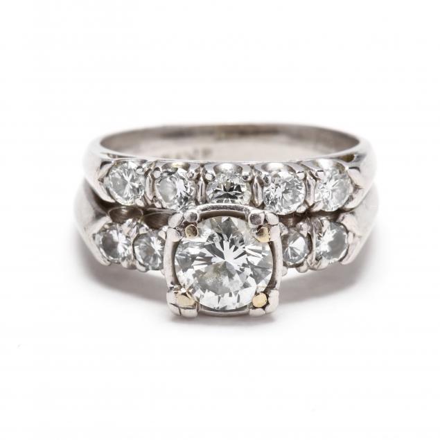 unmounted-diamond-with-vintage-platinum-and-diamond-mount-and-diamond-band