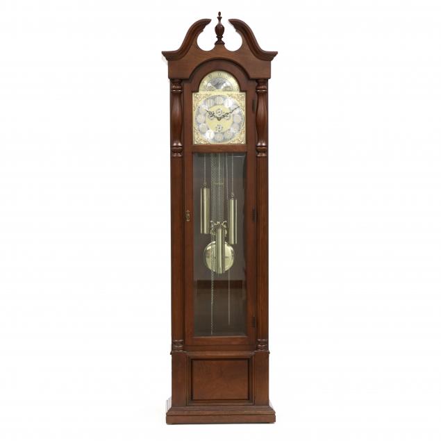 colonial-manufacturing-federal-style-cherry-tall-case-clock