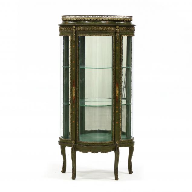 vintage-french-paint-decorated-vitrine