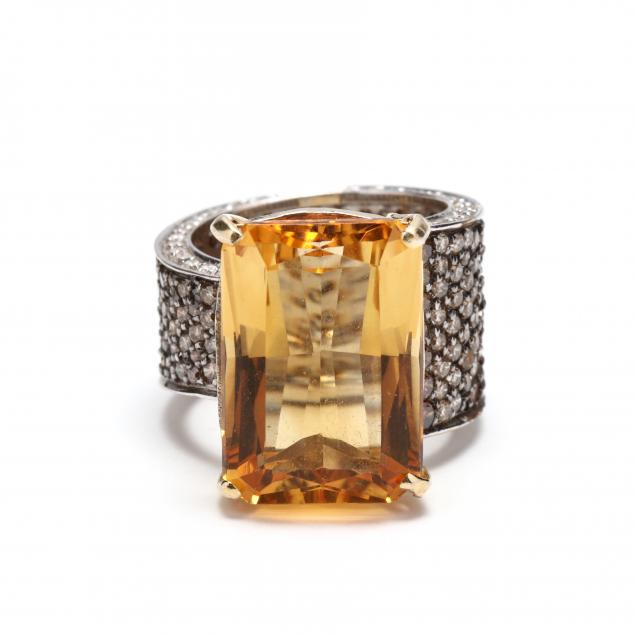 14kt-bi-color-gold-citrine-and-diamond-ring