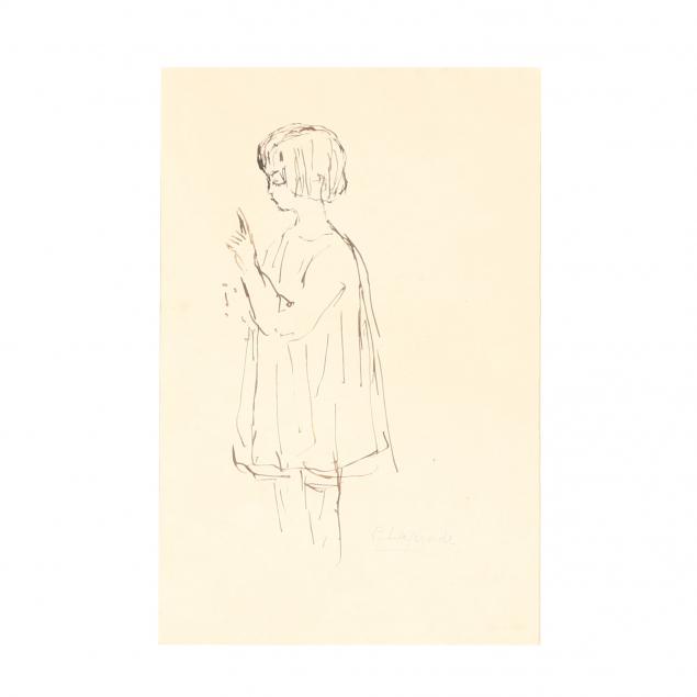 pierre-lapadre-france-1875-1931-sketch-of-a-young-child