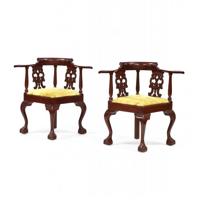 pair-of-chippendale-style-carved-mahogany-corner-chairs